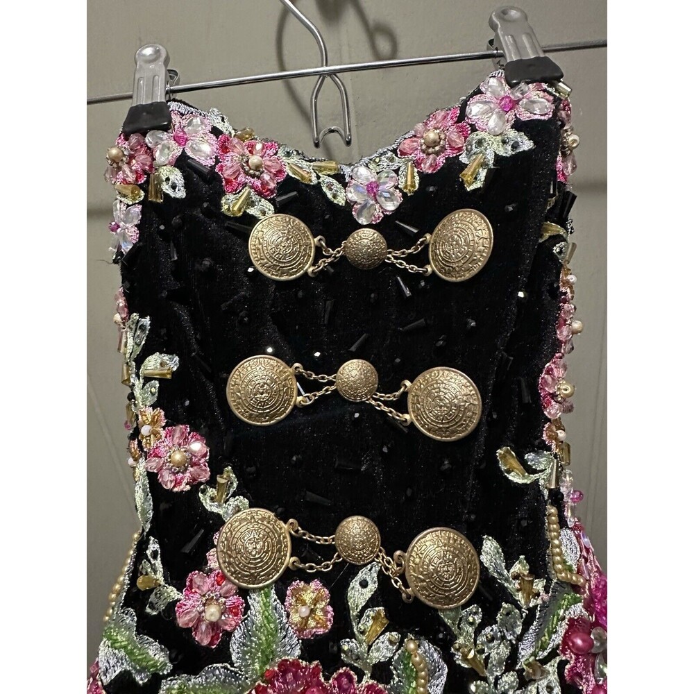 RAGAZZA FASHION MORENA & ESENCIAL CORSET EMBROIDERED BEJEWELED SIZE 7 - Picture 4 of 8